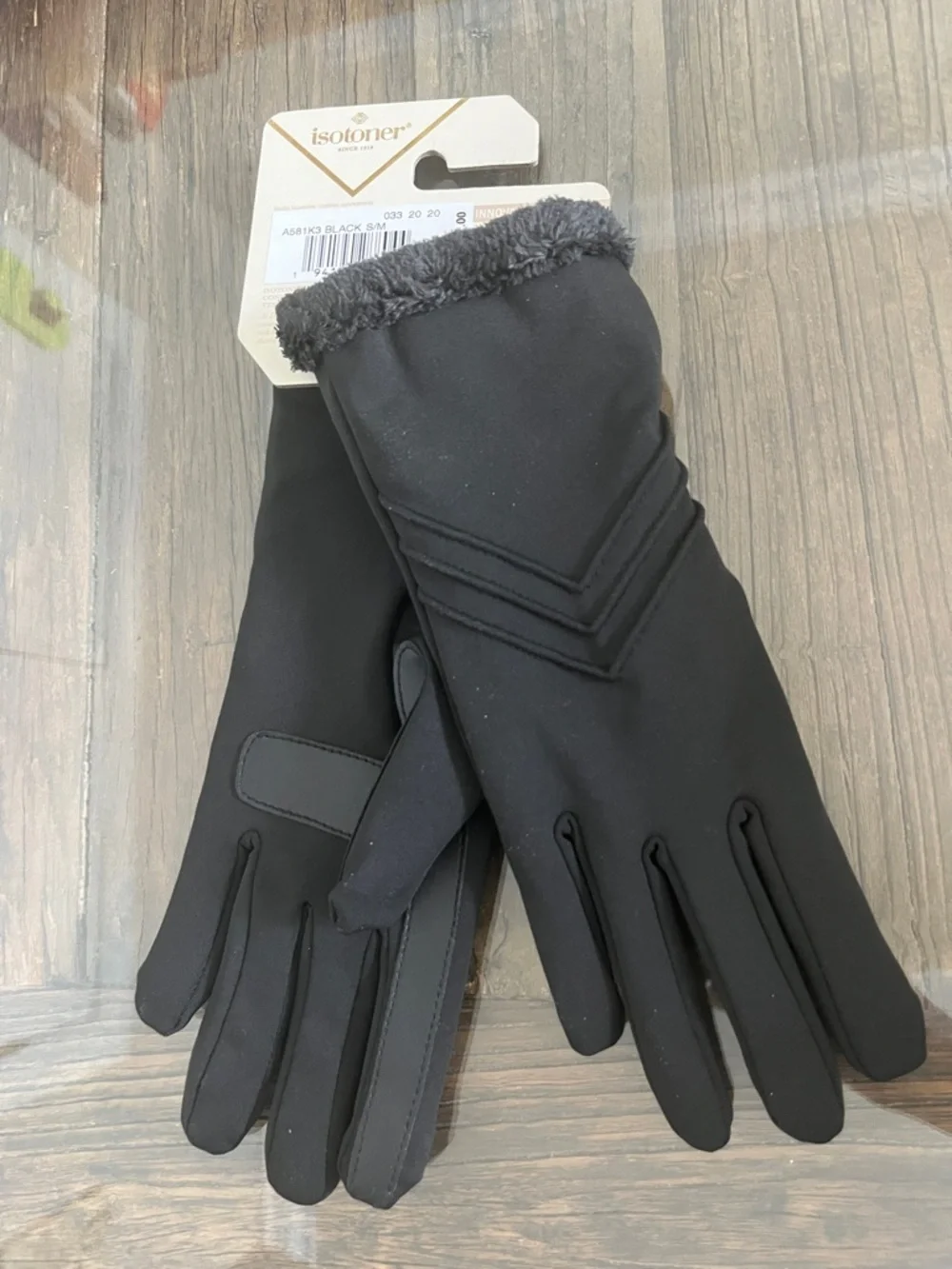 S/M, isotoner, smartDri, Faux-Fur Cuff Insulated Gloves